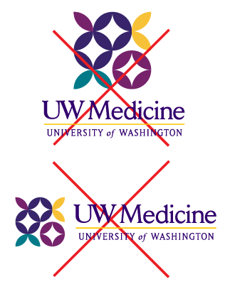 Primary logo shouldn’t be positioned or attached to the final artwork.