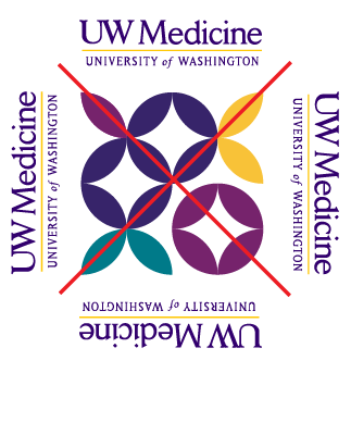 Primary logo shouldn’t be positioned above, below or next to the final artwork.