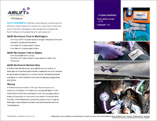 Image of the Airlift Northwest Entity Fact Sheet