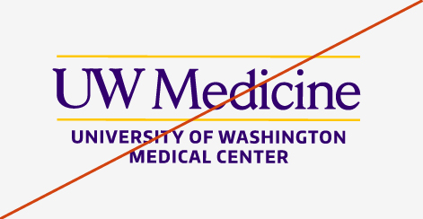 Image showing misuse of the entity logo by shifting gold line