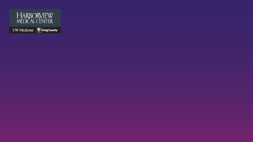 Purple gradient zoom background with Harborview logo