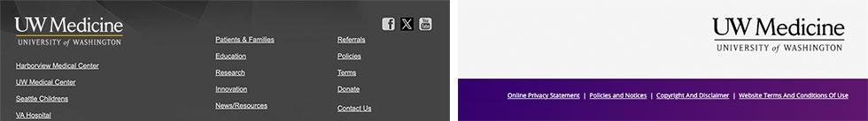 remote treatment footer examples